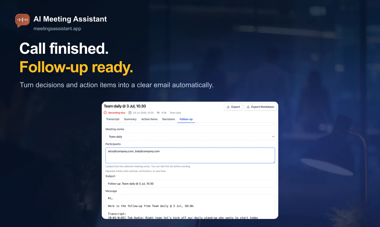 AI Meeting Assistant gallery image