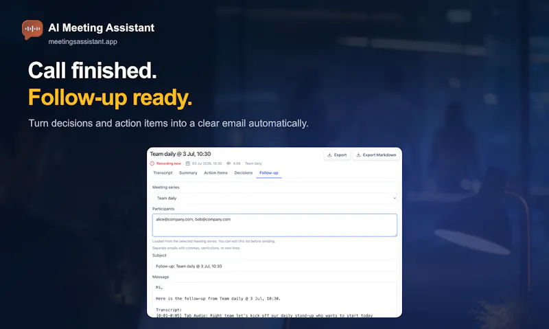 AI Meeting Assistant screenshot 5