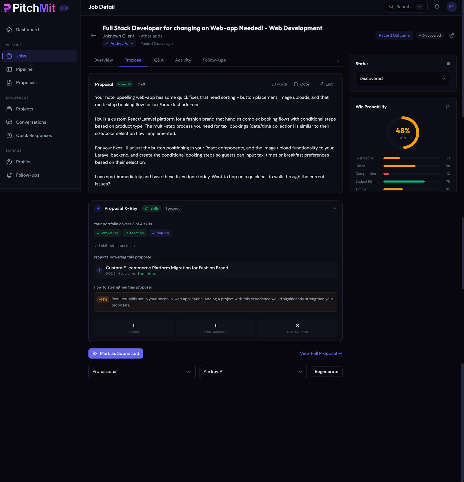 PitchMit screenshot 2