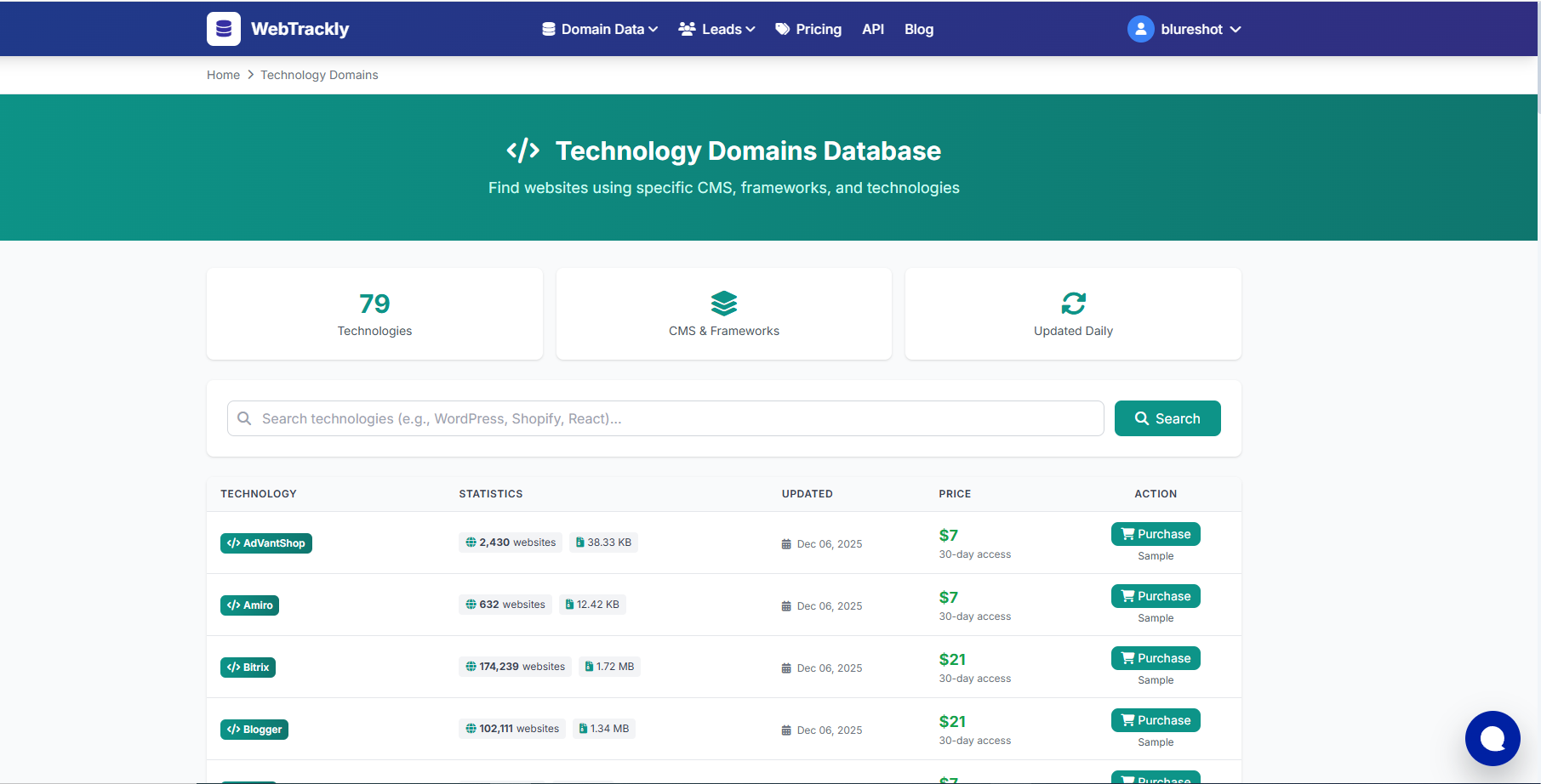 WebTrackly gallery image