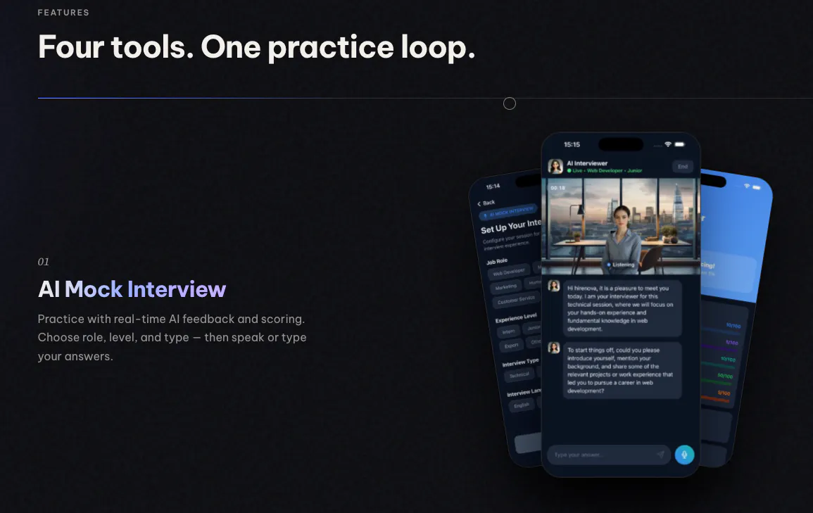 HireNova: AI Interview Prep gallery image
