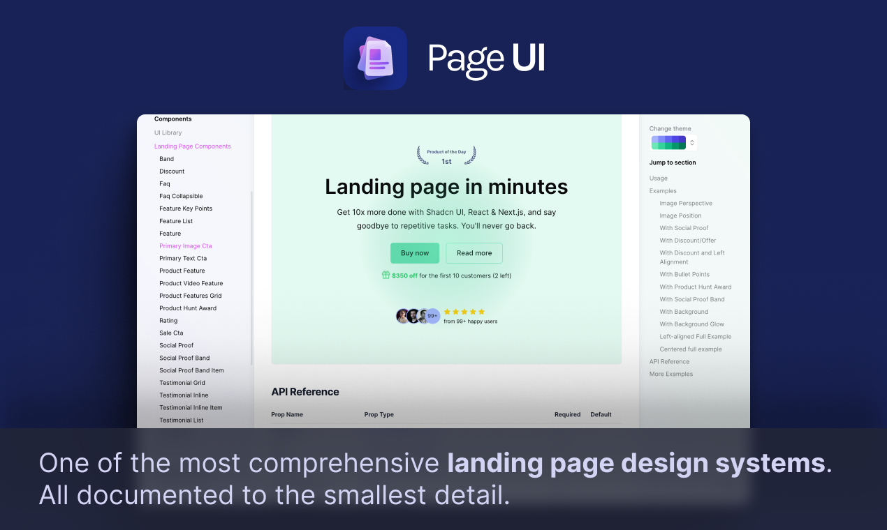 Page UI - Компоненты высокой конвертирующей целевой страницы для копирования и вставки медиа 6