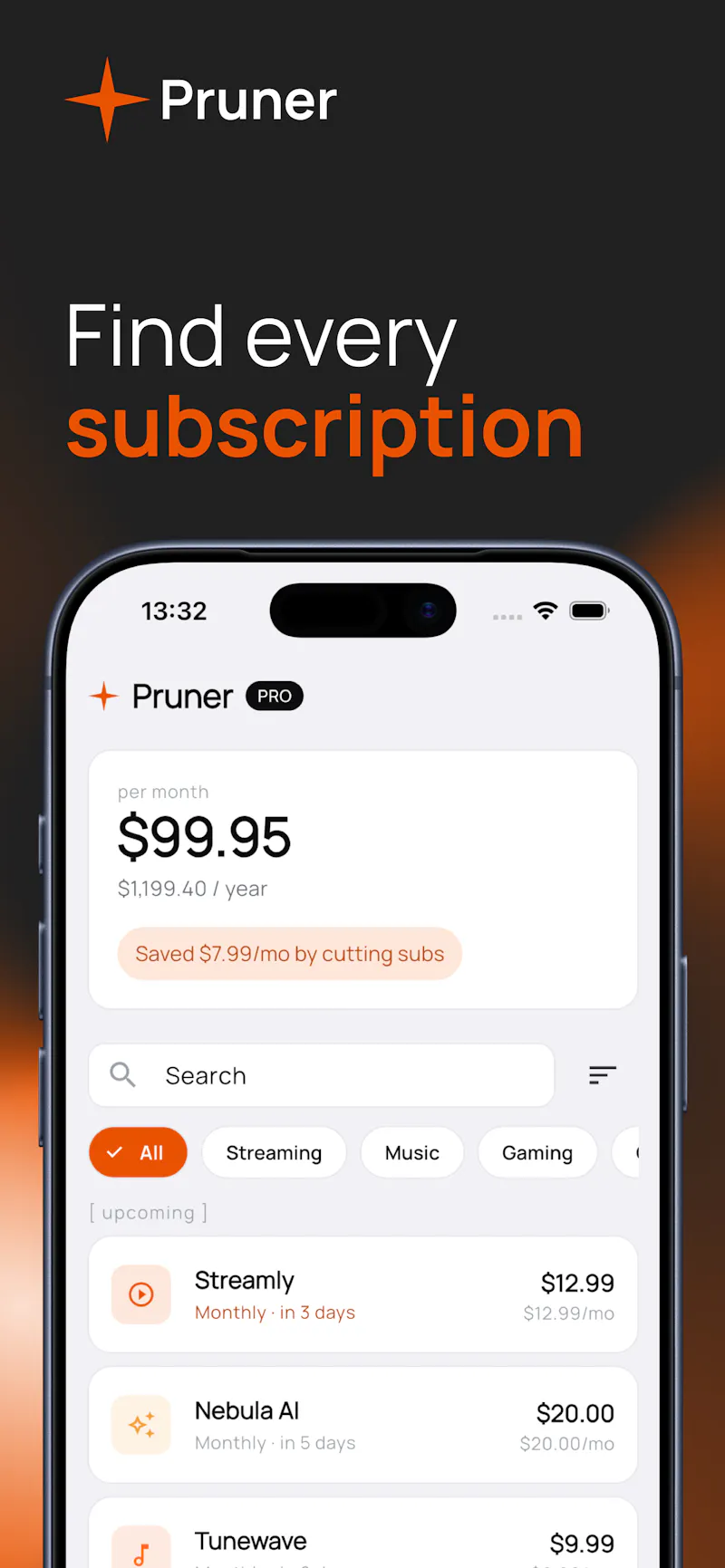  Pruner – Subscriptions Tracker screenshot 1