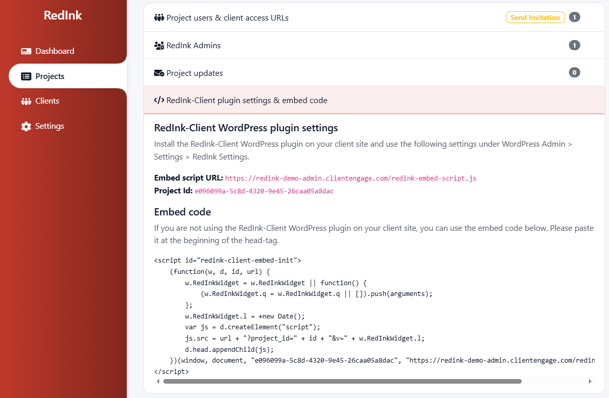Website feedback tool for WordPress gallery image