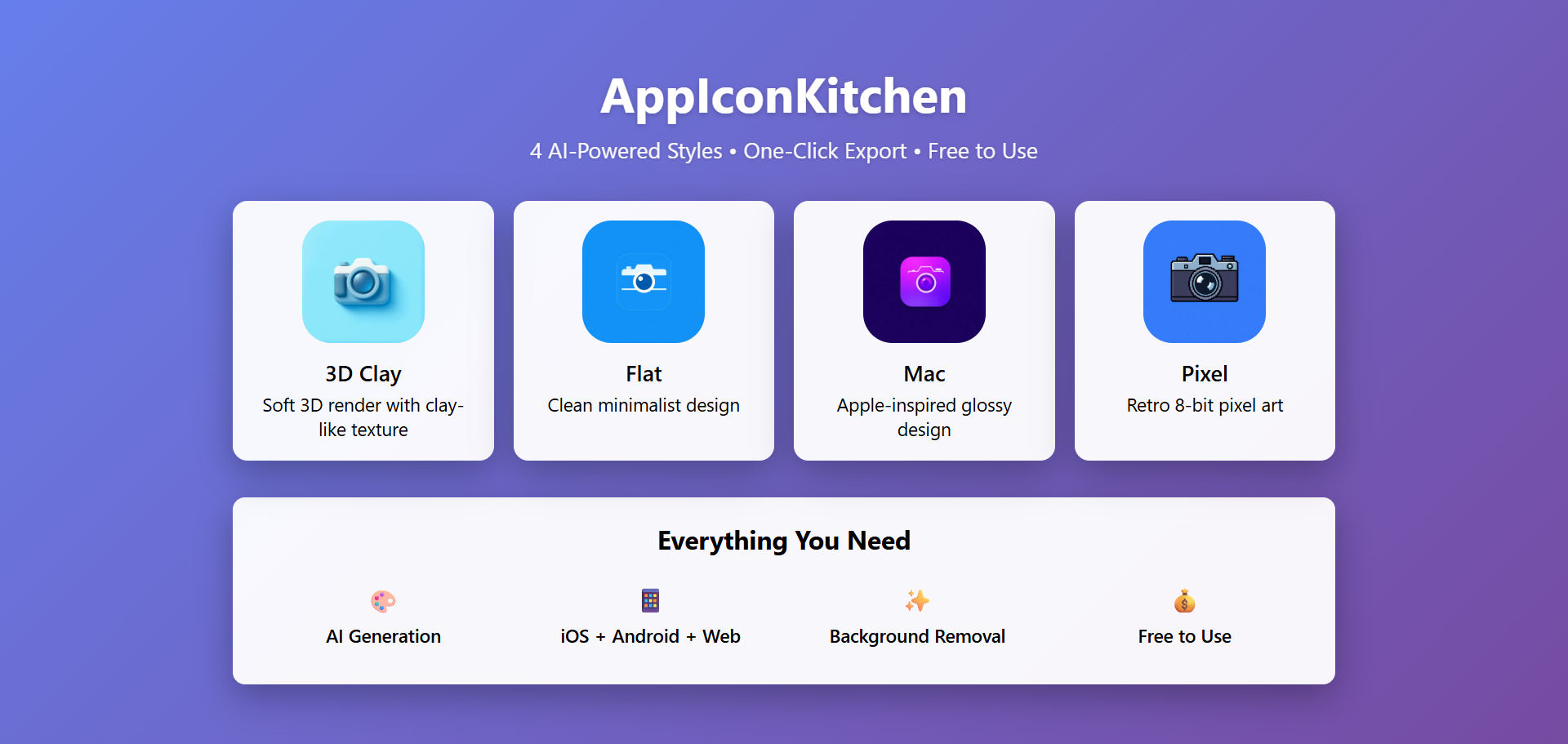 AppIconKitchen - Screenshot 2 showing product features and functionality