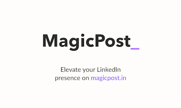 MagicPost Benutzerbewertungen: Erfahren Sie von zufriedenen Kunden, die ihre Erfahrung in der Erstellung von LinkedIn-Inhalten verbessert haben.