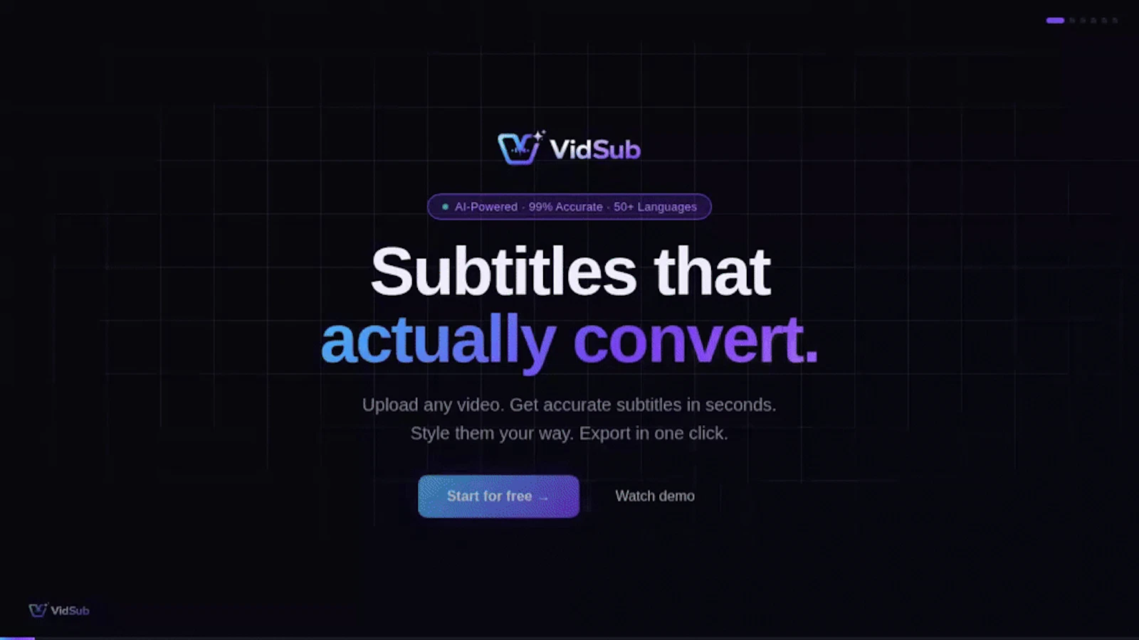 VidSub  screenshot 1 (video preview)