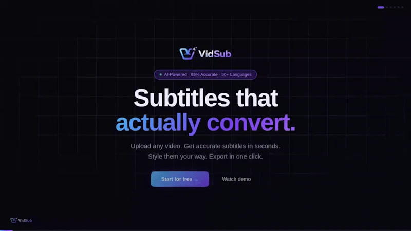 VidSub  screenshot 1 (video preview)