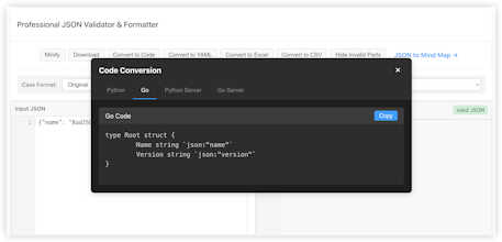 BadJSON gallery image
