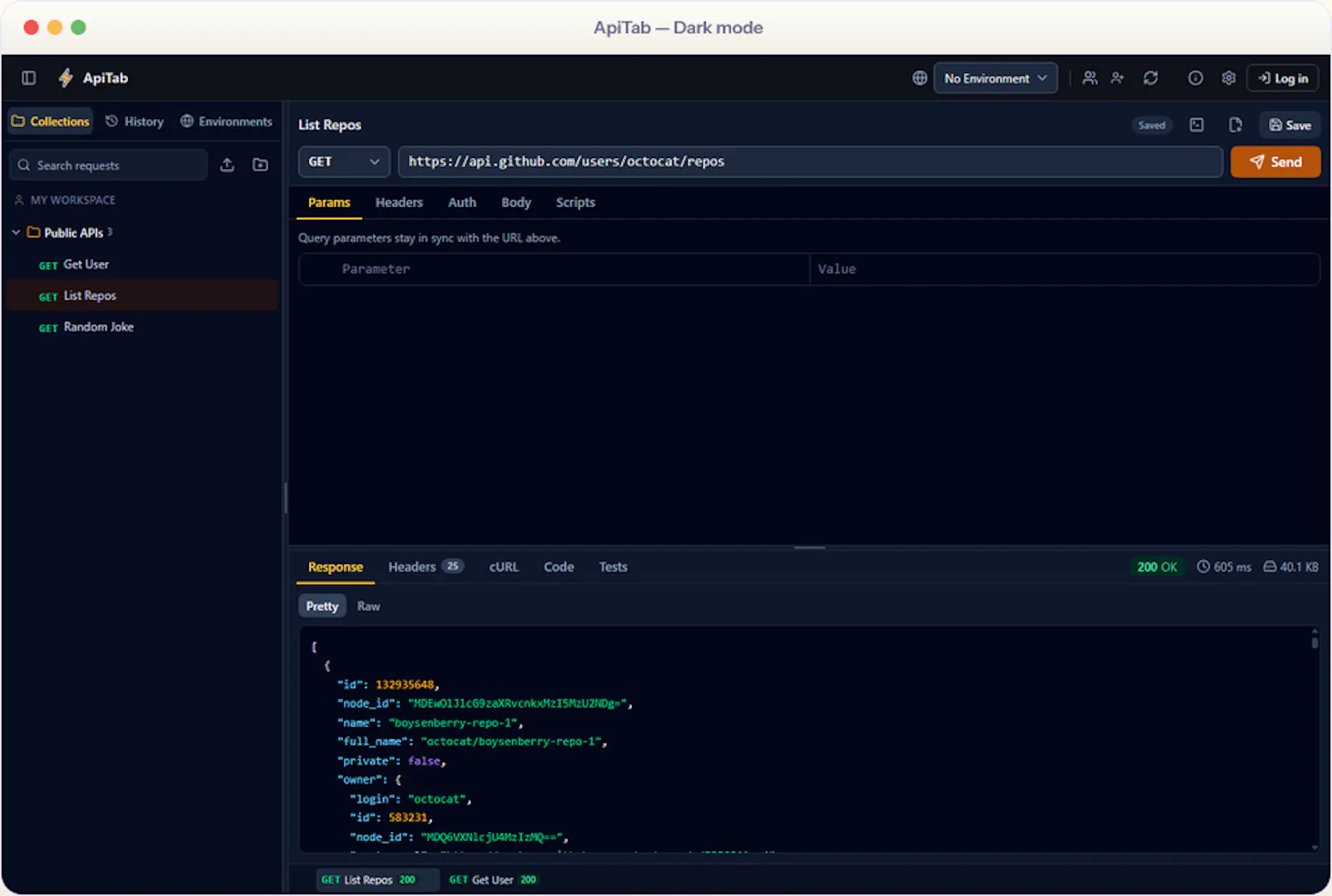 ApiTab — Desktop & Browser API Client screenshot 2