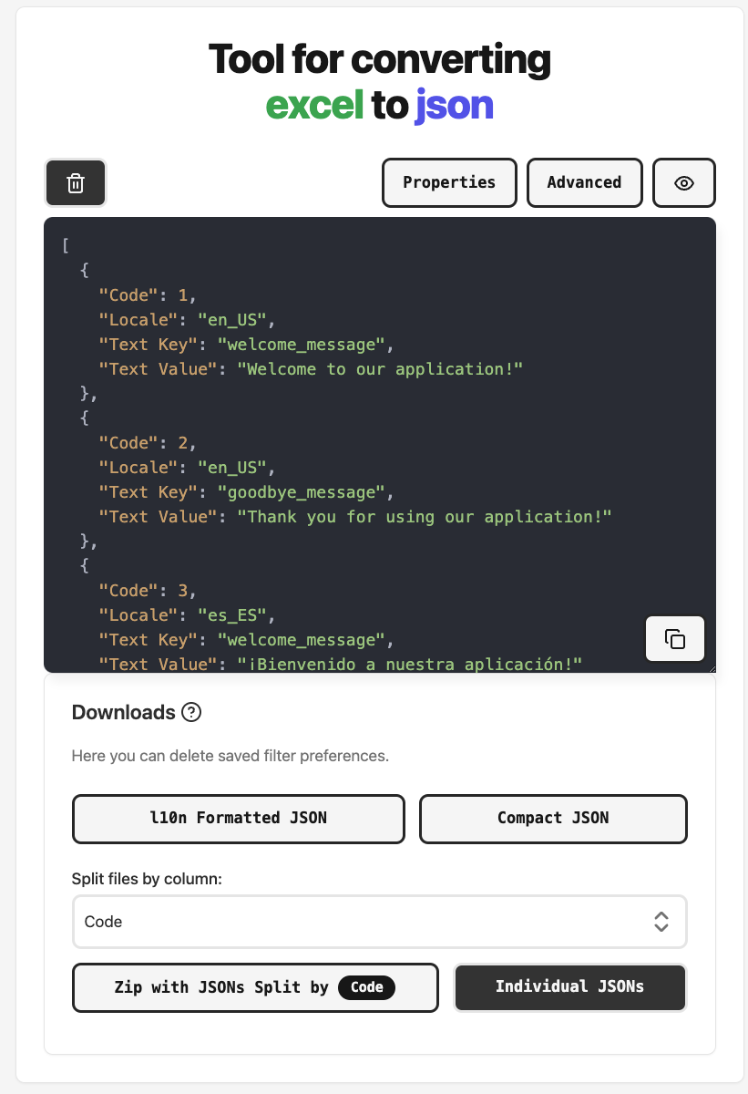 एक्सेल को JSON में परिवर्तित करने के लिए उपकरण - JSON में एक्सेल को परिवर्तित करने के लिए बस एक सरल उपकरण मीडिया 3