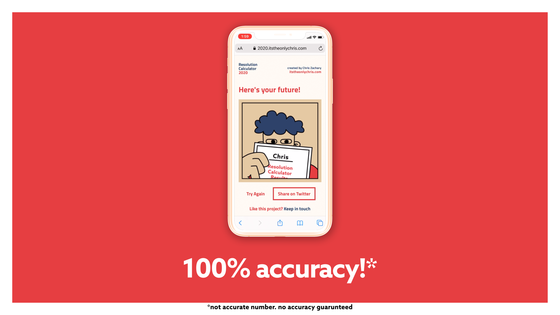 2020 Resolution Calculator gallery image