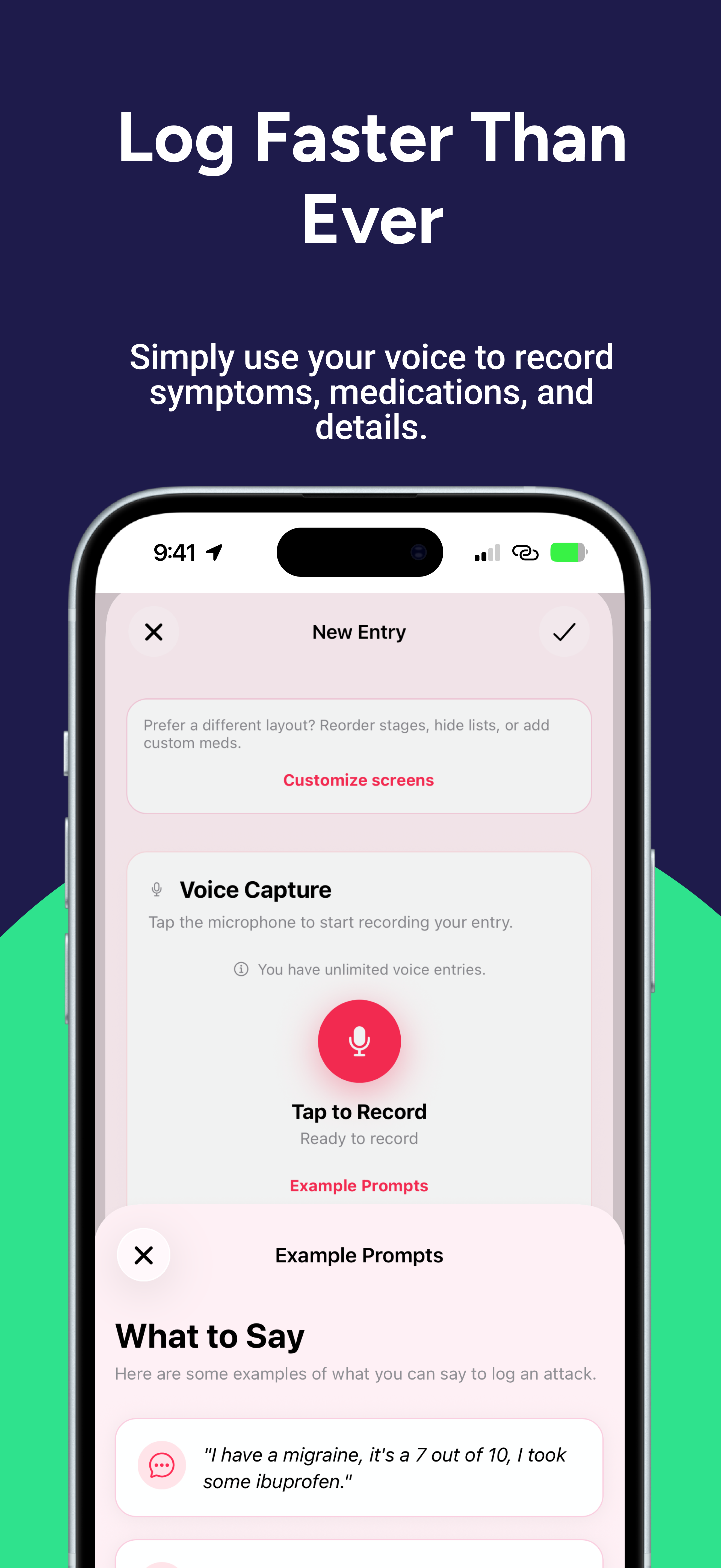 Migraine Trail: Track & AI Voice Log gallery image