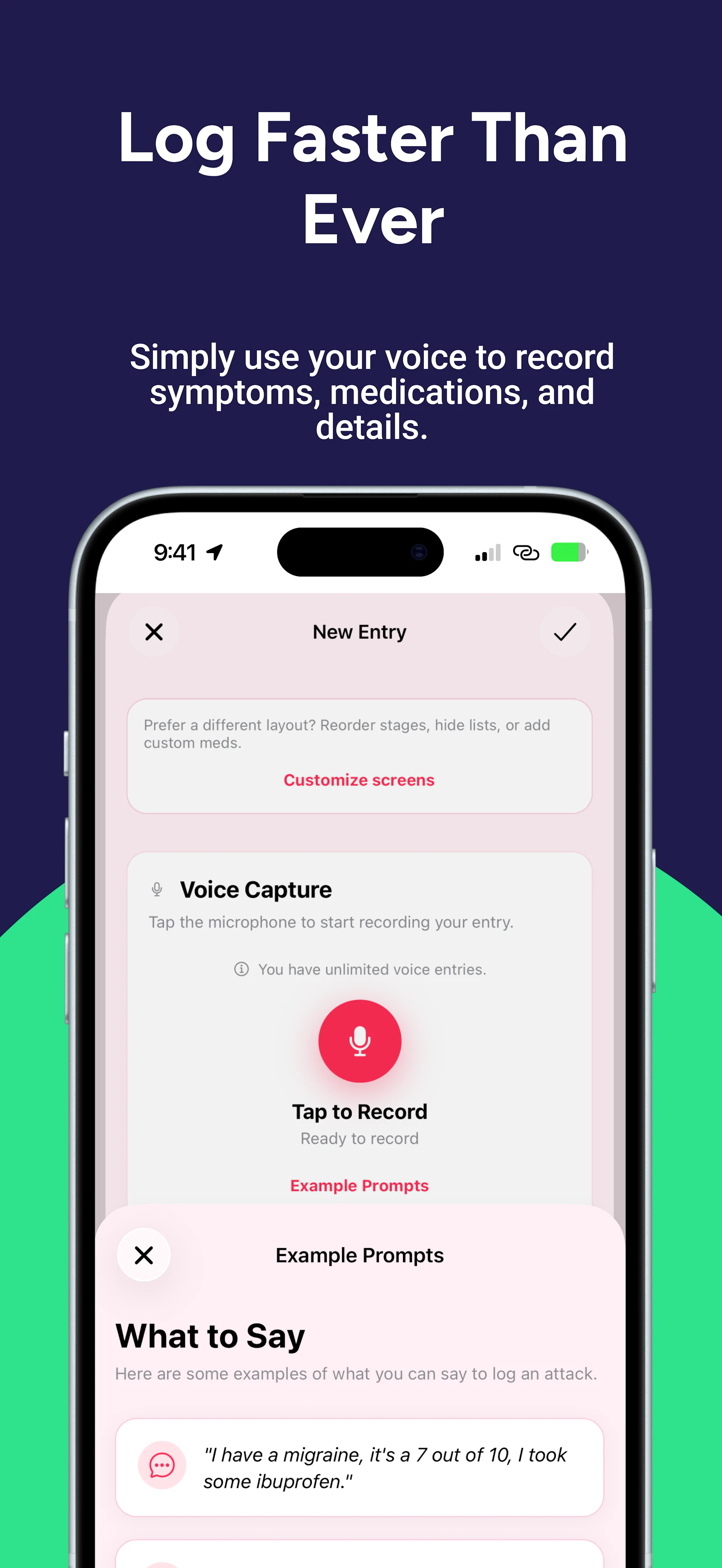 Migraine Trail: Track & AI Voice Log screenshot 2