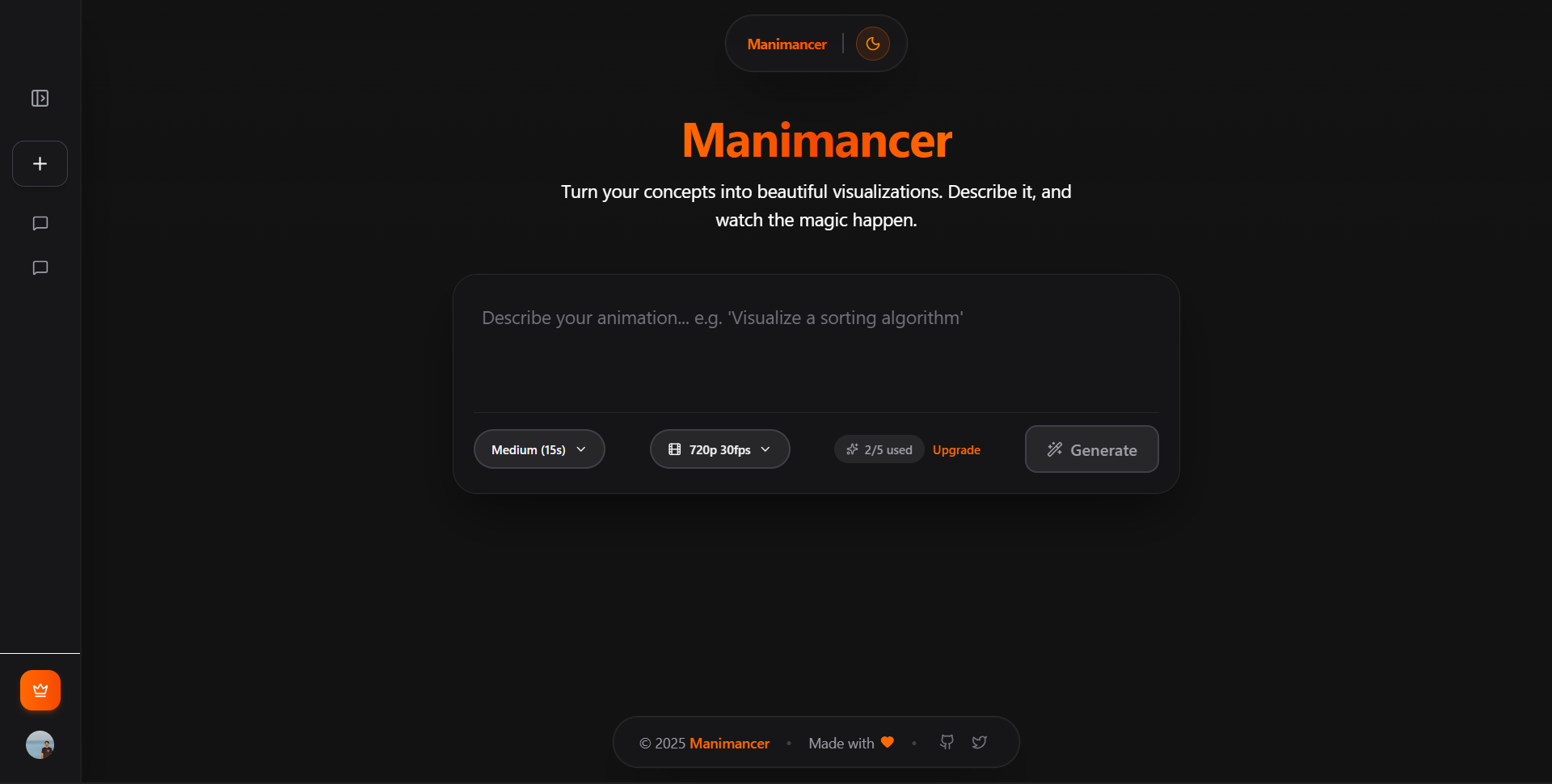 Manimancer - Screenshot 3 showing product features and functionality