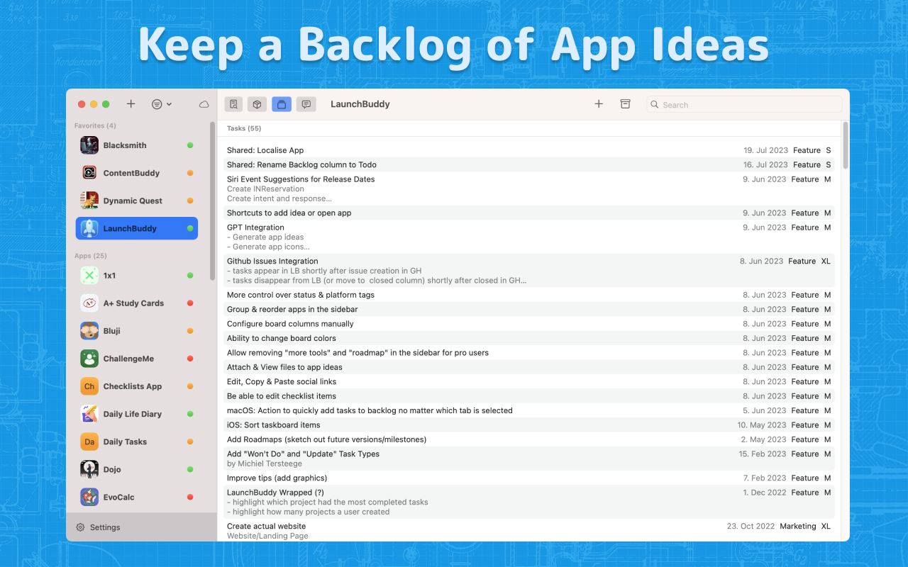 LaunchBuddy - Screenshot 3 showing product features and functionality