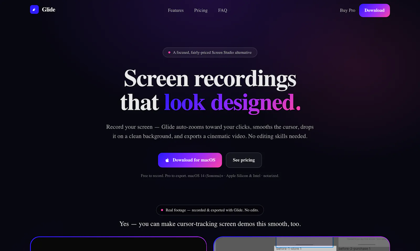 Glide screenshot 2