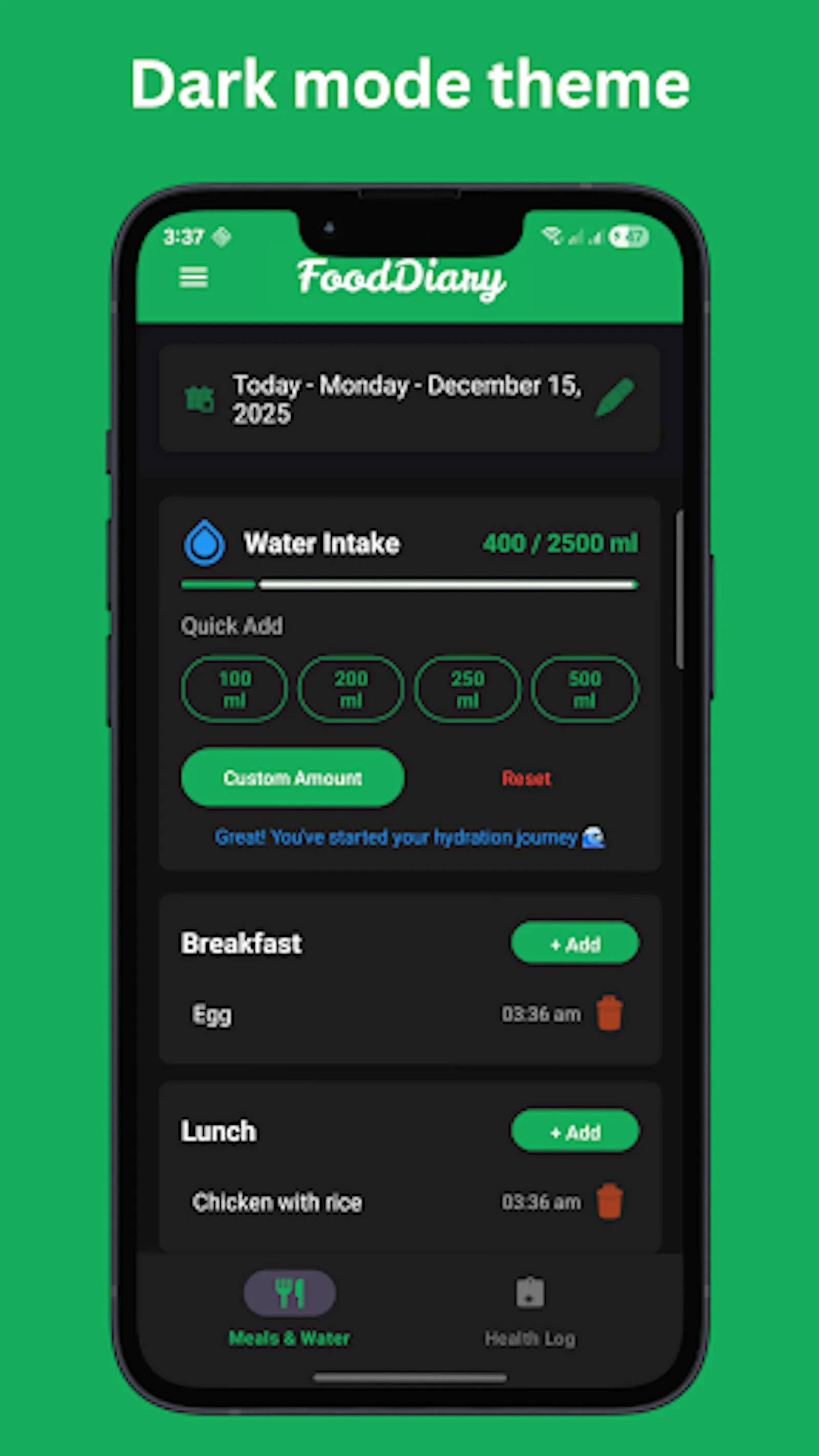 Food Diary - Health Tracker screenshot 4