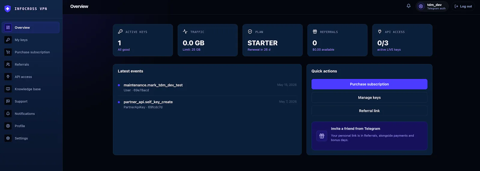 INFOCROSS VPN screenshot 5