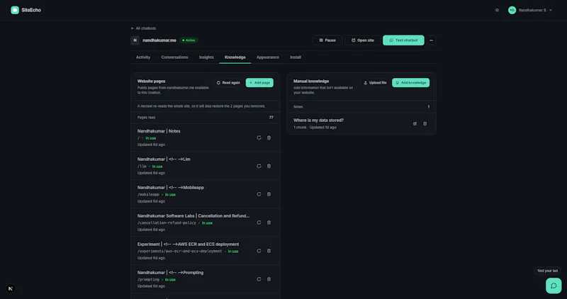 SiteEcho screenshot 4
