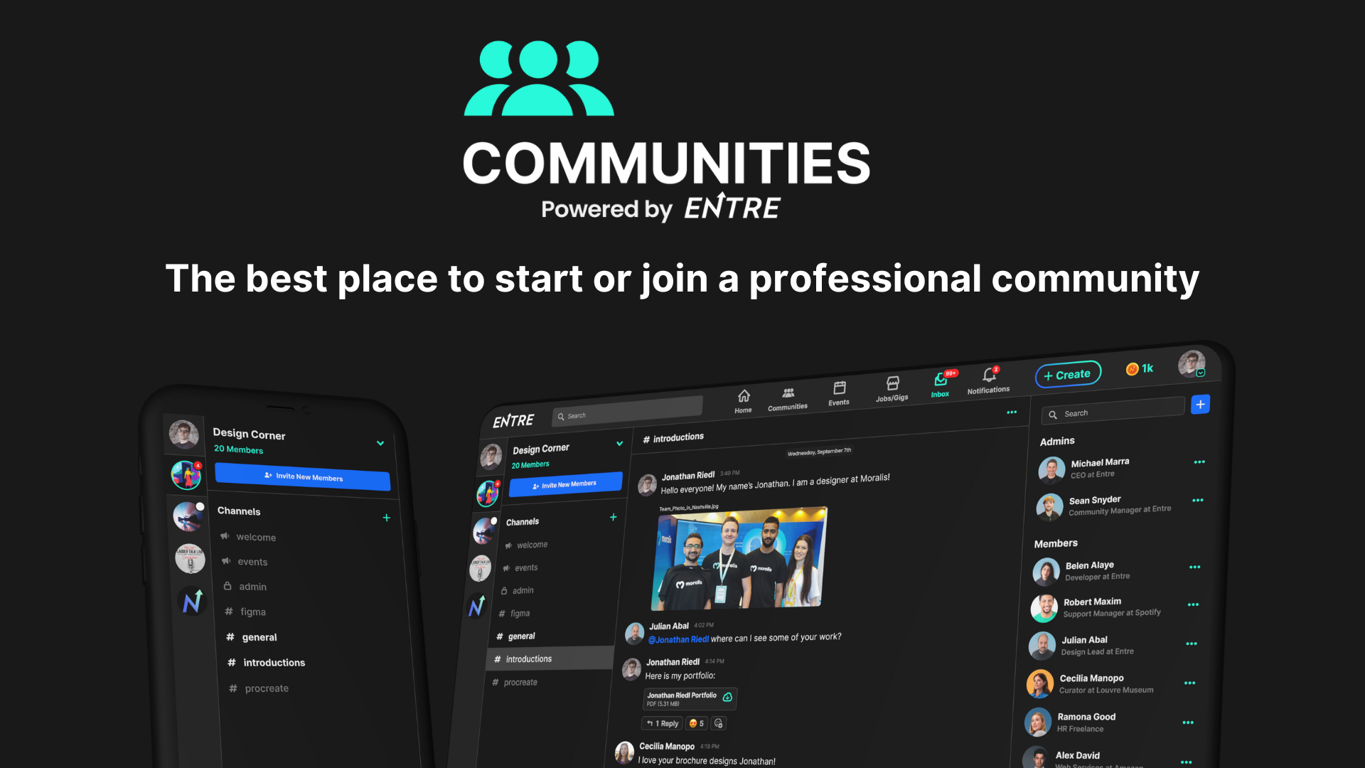 Entre 3.0 |Comunidades - Conozca su nueva red profesional, ahora con comunidades media 3