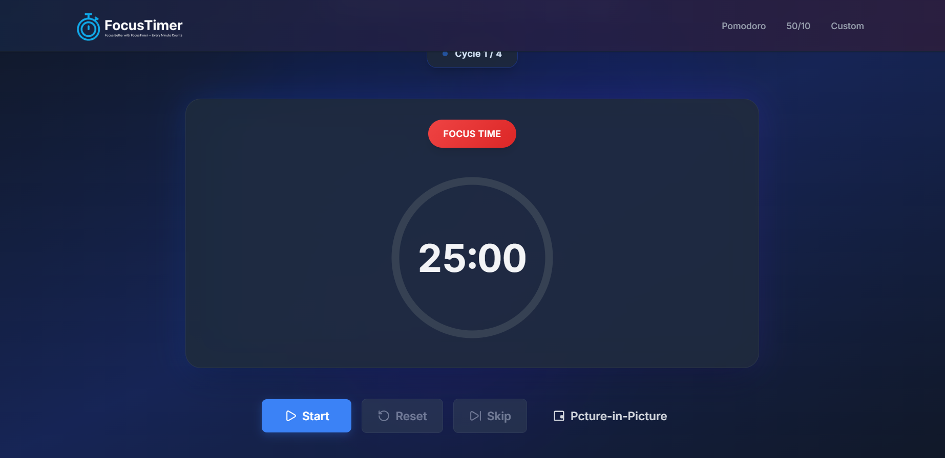 FocusTimer - Screenshot 3 showing product features and functionality