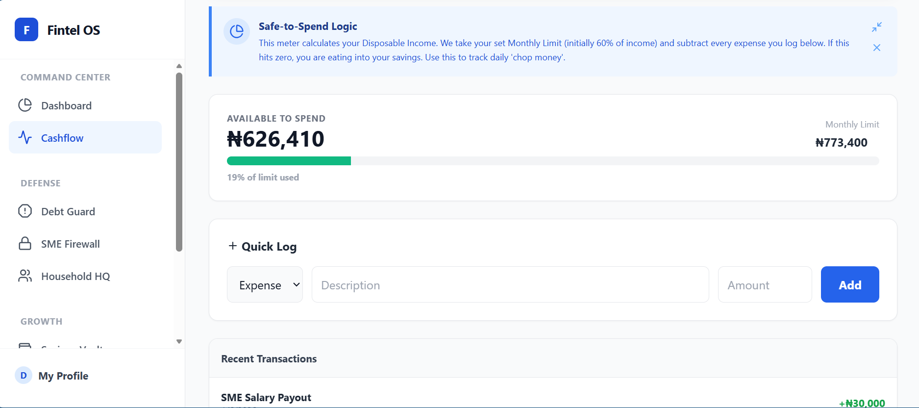 Fintel Suite - Screenshot 4 showing product features and functionality