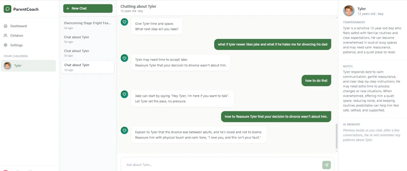 ParentCoach screenshot 1