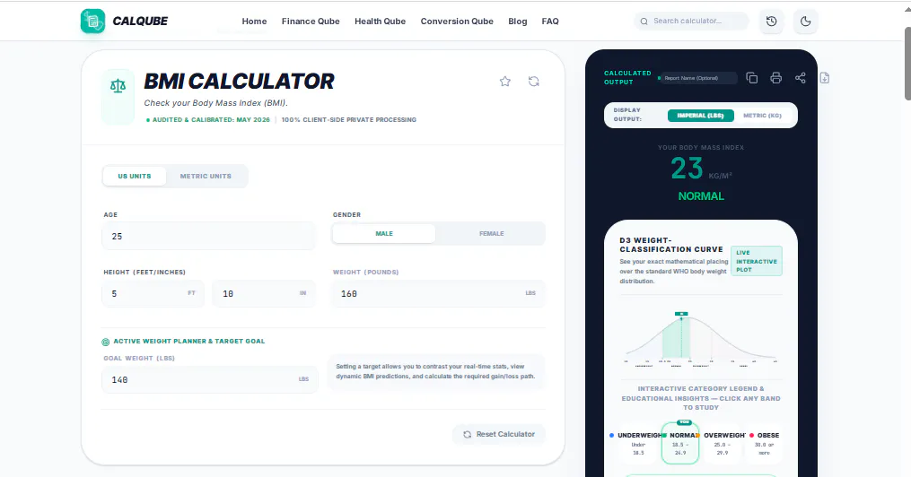CalQube screenshot