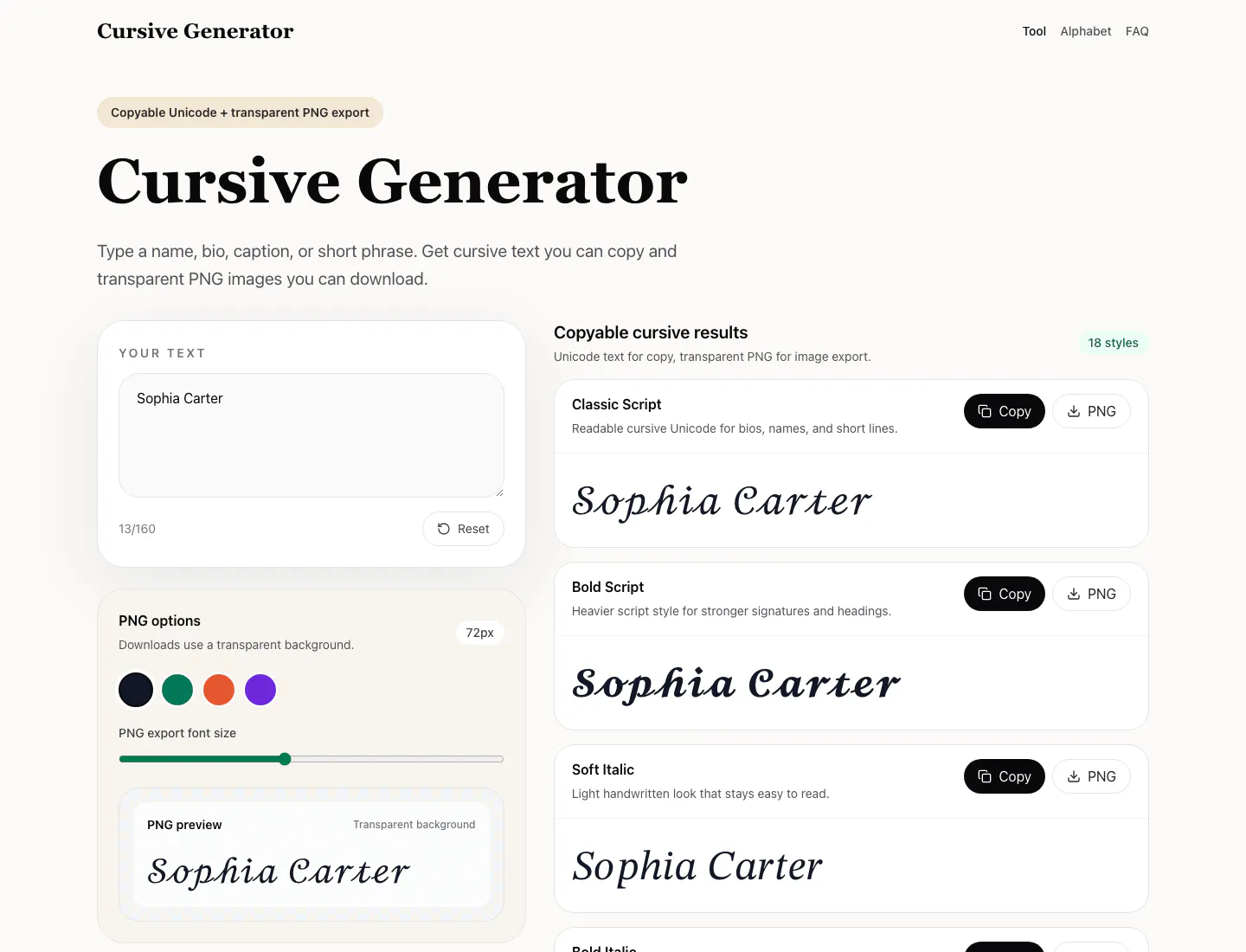 Cursive Generator gallery image