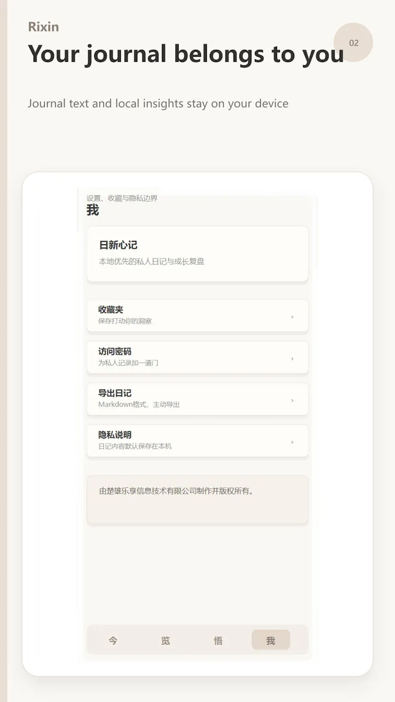 Rixin Mind Journal screenshot 2