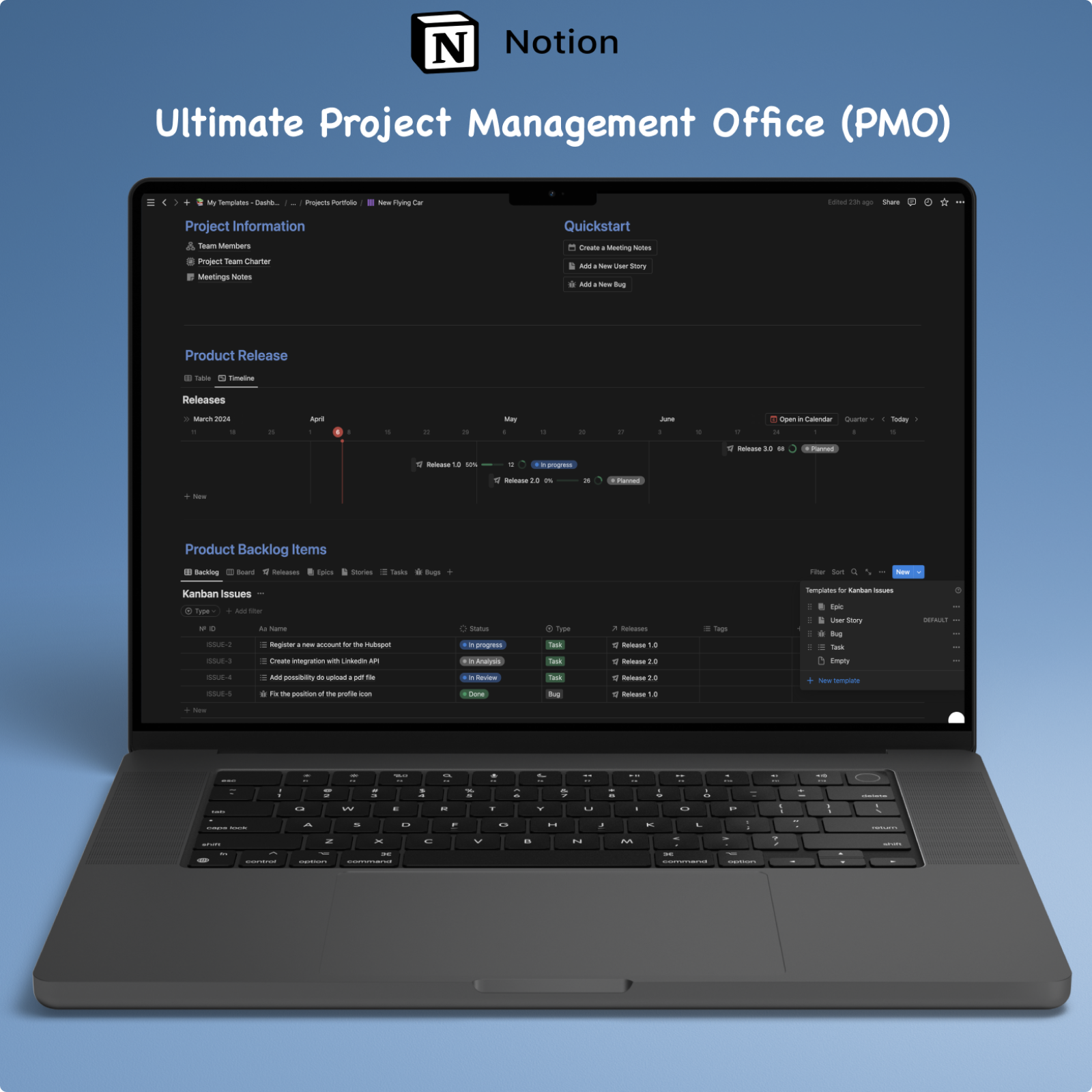 Ultimate PMO - Notion Template