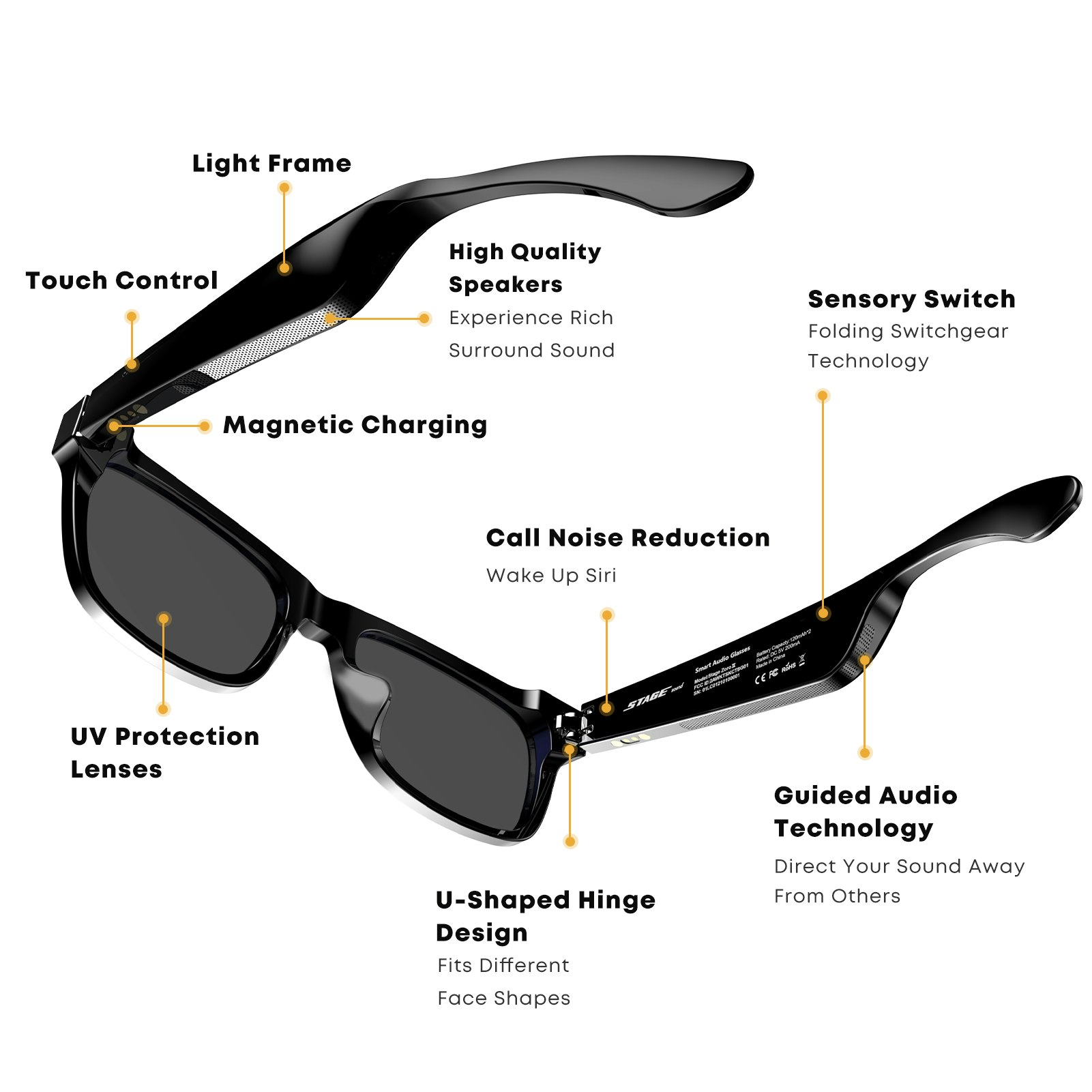 StageSound Zoro II Smart Glasses gallery image