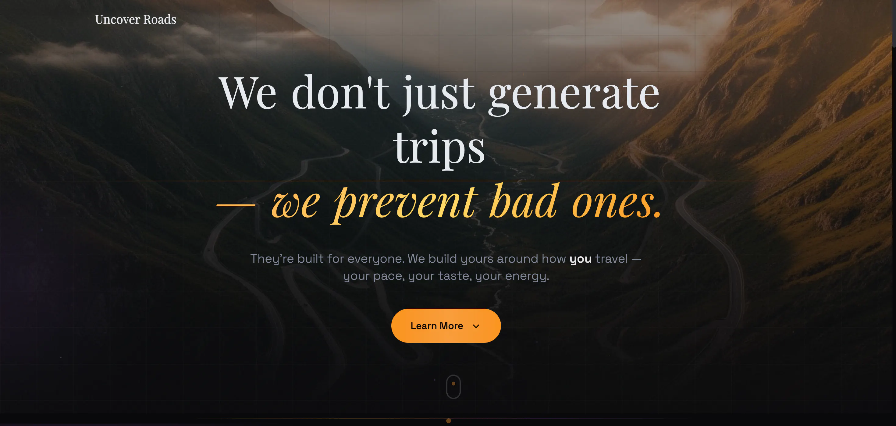 Uncover Roads product banner