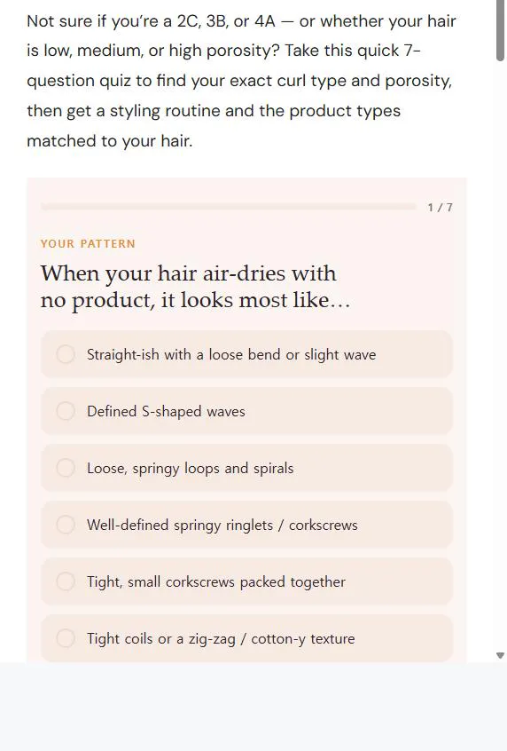 Curl Type Quiz gallery image