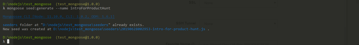 Mongoosejs CLI gallery image
