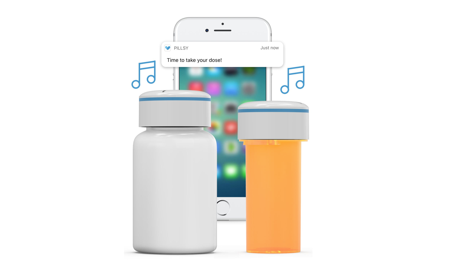 Pillsy Smart pill bottle with automatic tracking and reminders