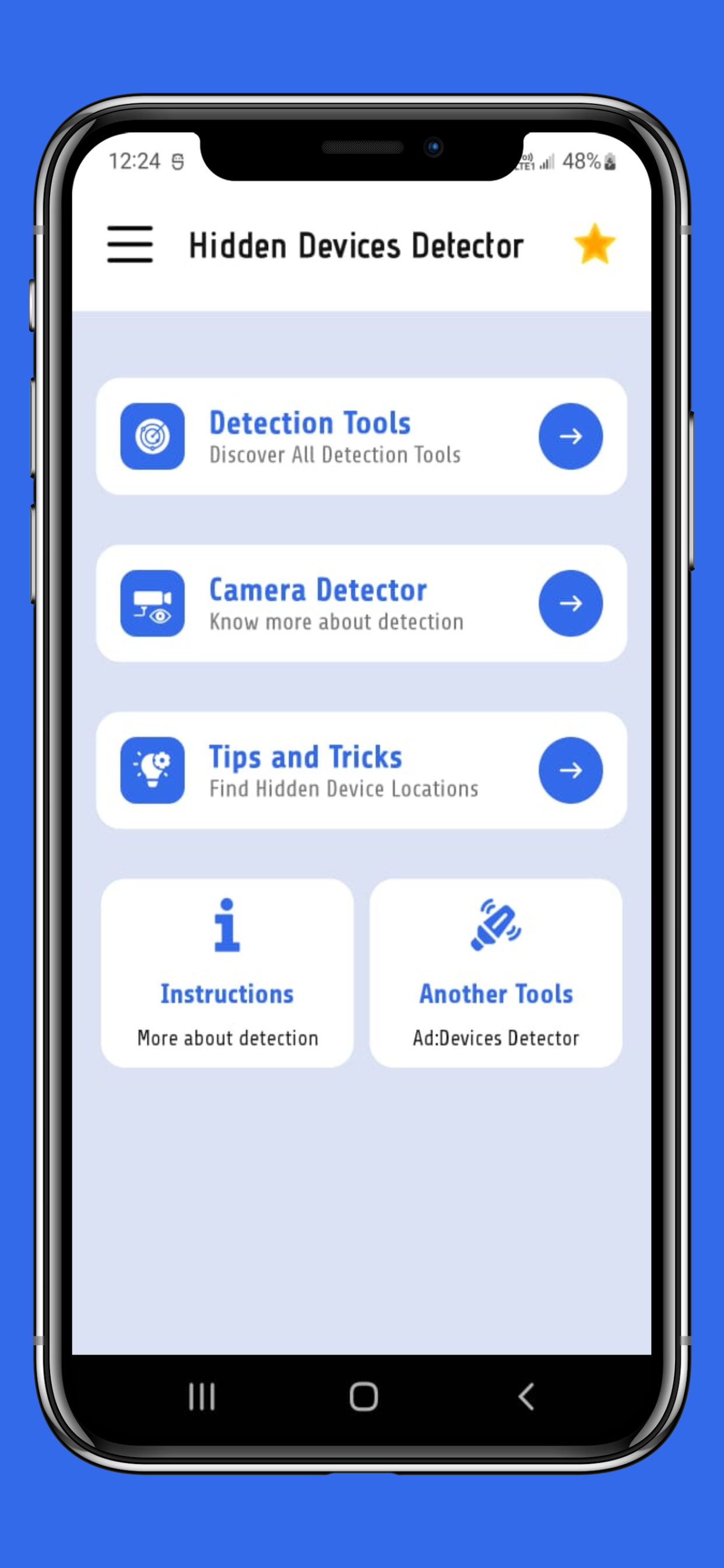 App di rivelatore di dispositivi nascosti - Trova telecamere nascoste e dispositivi spia in pochi secondi media 5
