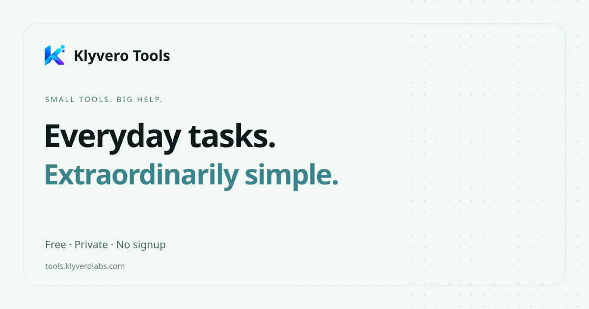 Klyvero Tools gallery image