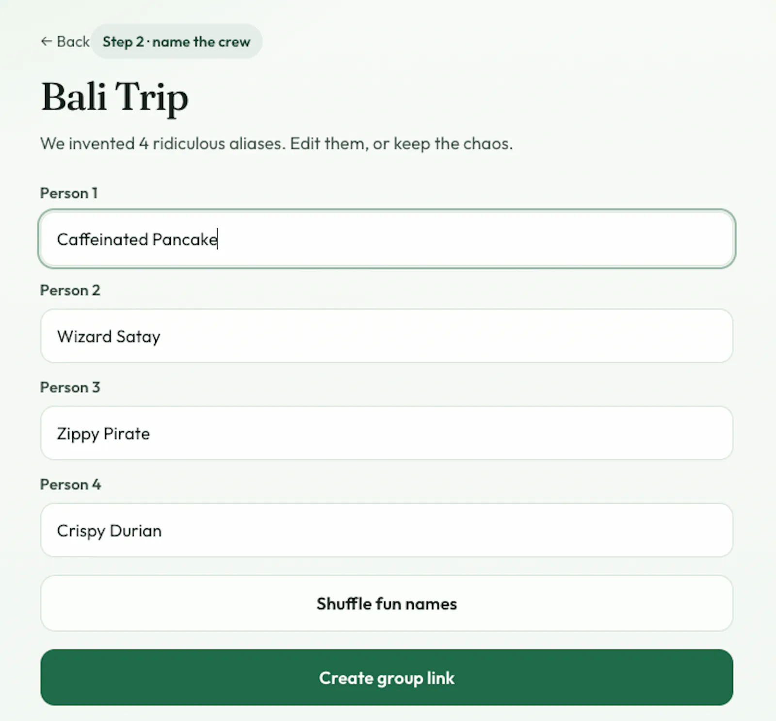 SplitMate — split expenses with a link screenshot 1