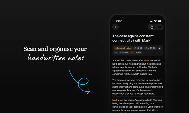 Slownotes screenshot 2