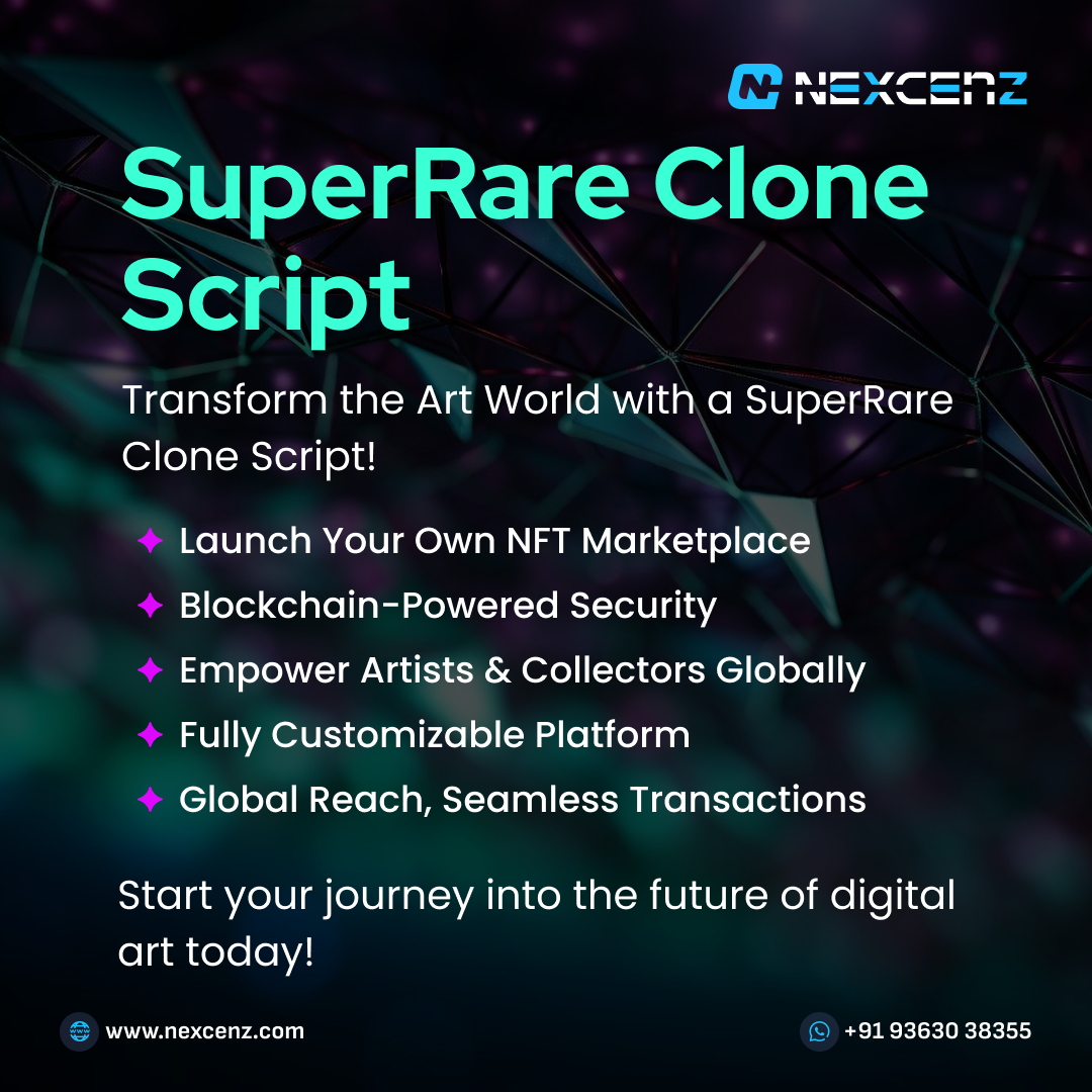 슈퍼 레레 클론 스크립트 - Superrare와 같은 NFT 마켓 플레이스를 출시하십시오 미디어 1