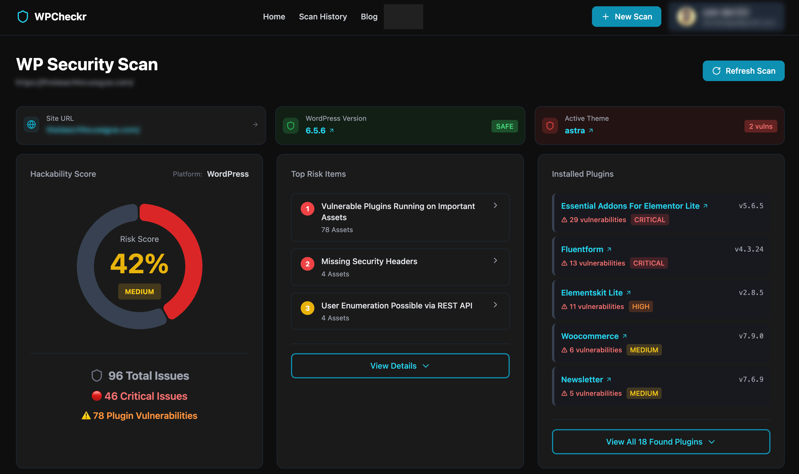 WPCheckr - Screenshot 4 showing product features and functionality