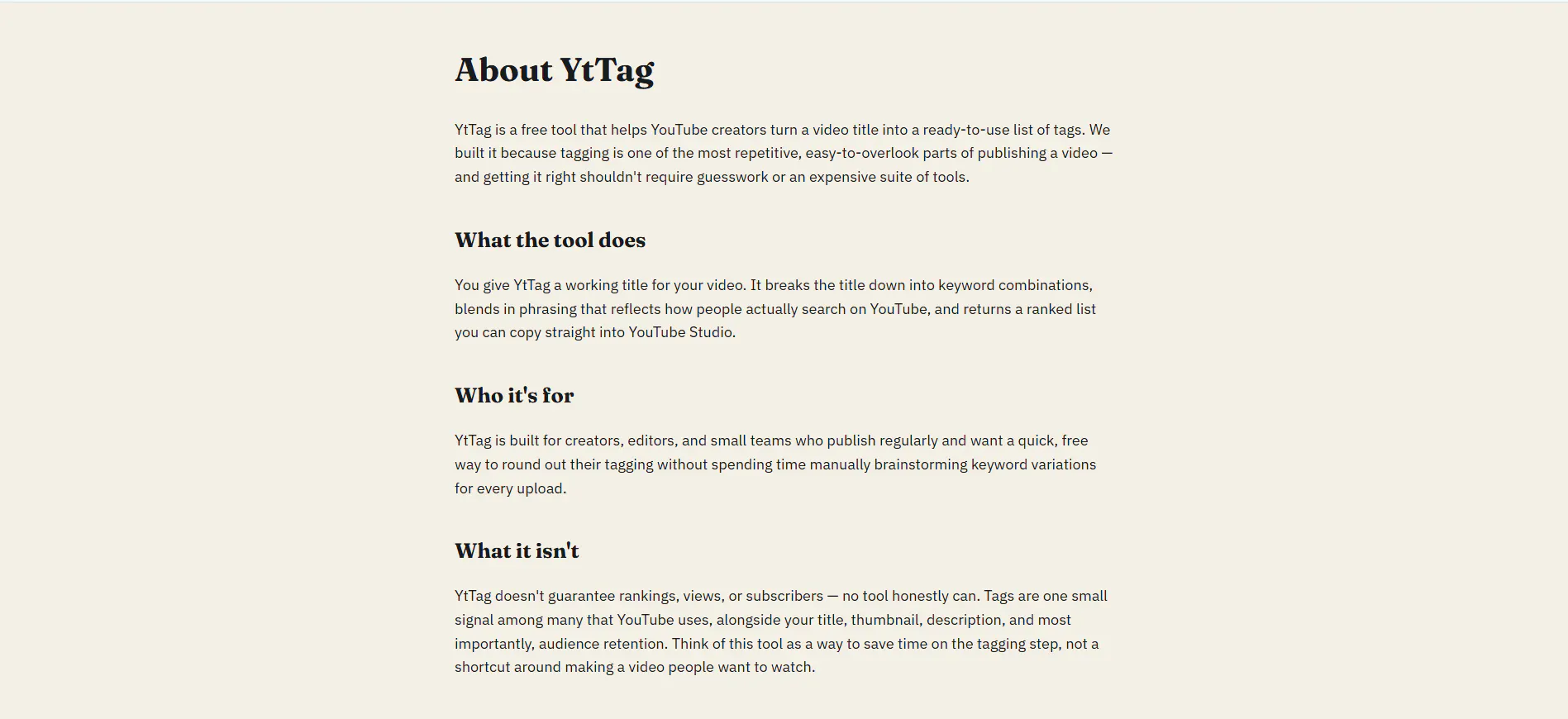 YtTag gallery image