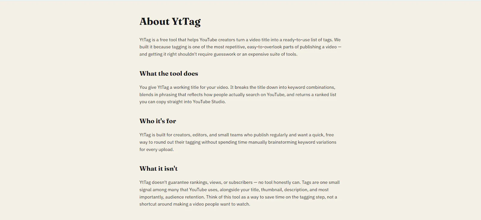 YtTag screenshot 3