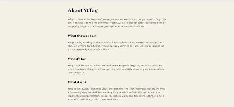 YtTag screenshot 3