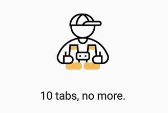 10 tabs, no more. gallery image