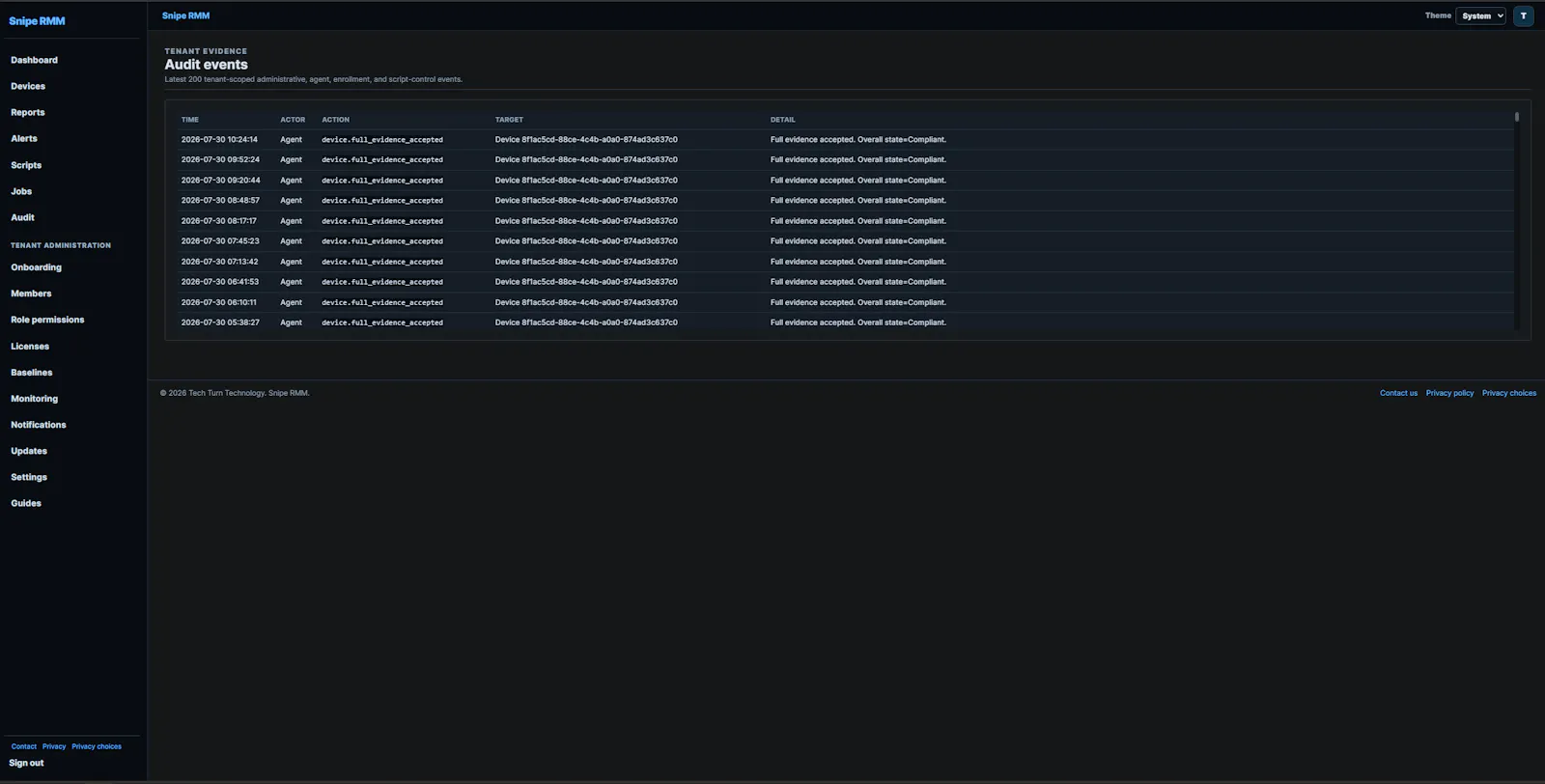 Snipe RMM screenshot 5