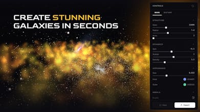 Stardust - Interactive Galaxy Creator gallery image