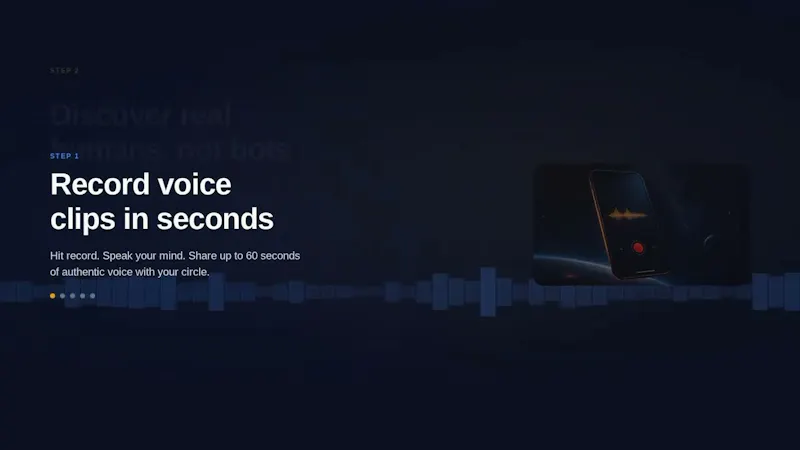 VoiceMe screenshot 1 (video preview)